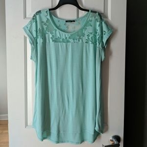 Light Blue Floral Shirt